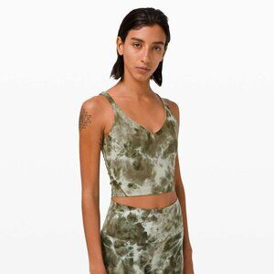 Lululemon Align Tank Nulu New NWT size 8 Diamond Dye Sage Green Olive Tie Dye